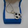 Vintage Baltic Amber Sterling Silver Necklace and Clip-On Earrings Set Image 5