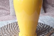 Beautiful yellow ceramic vase