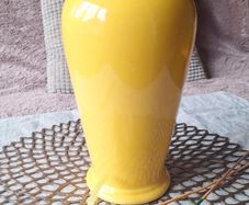 Beautiful yellow ceramic vase