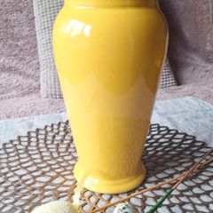 Beautiful yellow ceramic vase
