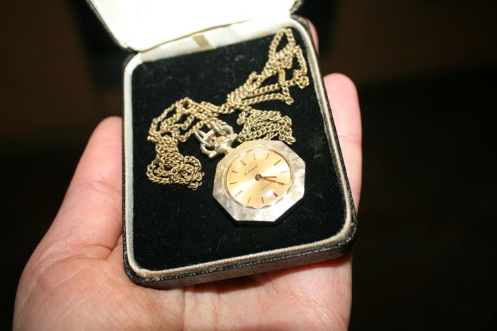 H.Samuel Quartz Necklace Watch