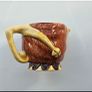 Vintage character 'Price Bros' face jug mid century ceramic pottery jester clown Toby pitcher Image 5