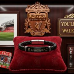 Liverpool FC Laser Engraved BLACK Bracelet