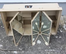 Vintage Plastic Bathroom Vanity Wall Unit