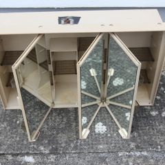 Vintage Plastic Bathroom Vanity Wall Unit
