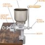 Grinder, grain grinder, cast iron Kinghoff Image 3
