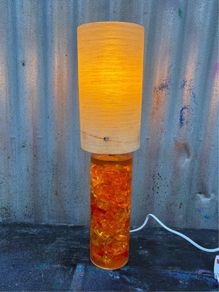 Vintage Retro MCM Original 1960s Shattaline lamp
