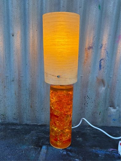 Vintage Retro MCM Original 1960s Shattaline lamp
