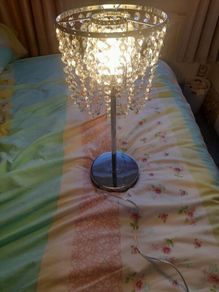 New 18inch silver chrome touch lamp complete with  box