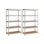 XL  Heavy Duty Set of 2 cellar shelf 200 cm high  Heavy Duty Shelves, Set of 2, Basement Shelves Image 3