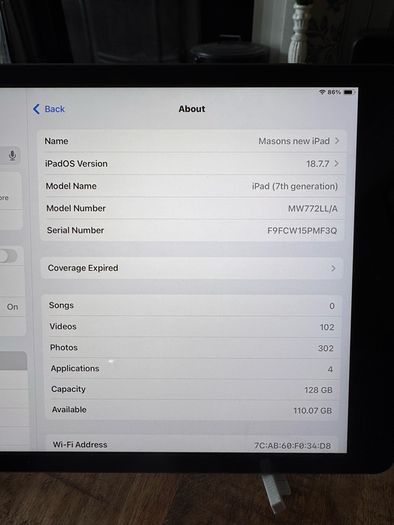 ipad 7th Generation 128GB