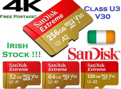 SanDisk Extreme Micro SD microSD Card Mini 64gb High Speed U3 V30
