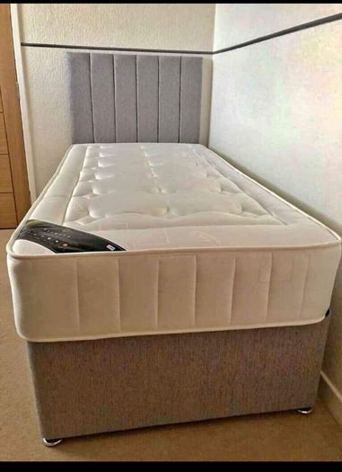 New Divan Beds Instock. All Sizes Available. All Colours Available.. Drawers Option Available. Tufted Memory Foam Mattresses Available