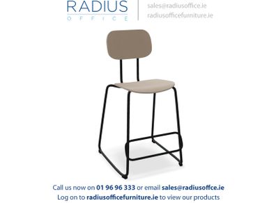 New School Low Armless Stool with Footrest