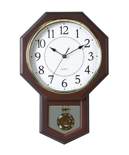 Clocks Acctim Pendelum Dark Pine Wall Mounted Clocks Brass Bezel Second Timer Movement WOODSTOCK All New Stock Boxed Fully Guaranteed
