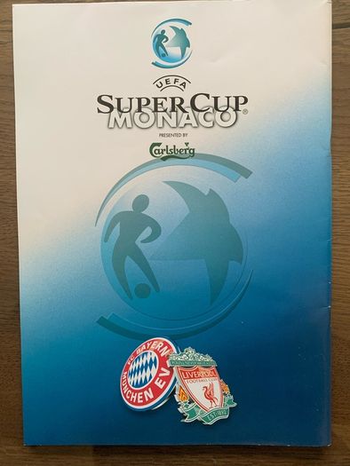 2001 Bayern Munich v Liverpool FC UEFA Super Cup Official Programme