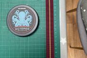 Zuludiver Octopod watch strap (Burgundy&amp; Golden stripe)