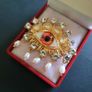 All-Seeing Eye Crystal Brooch Surrealistic Eye Pin Badge with Crystals Pin Mystical Spiritual Jewellery Image 3