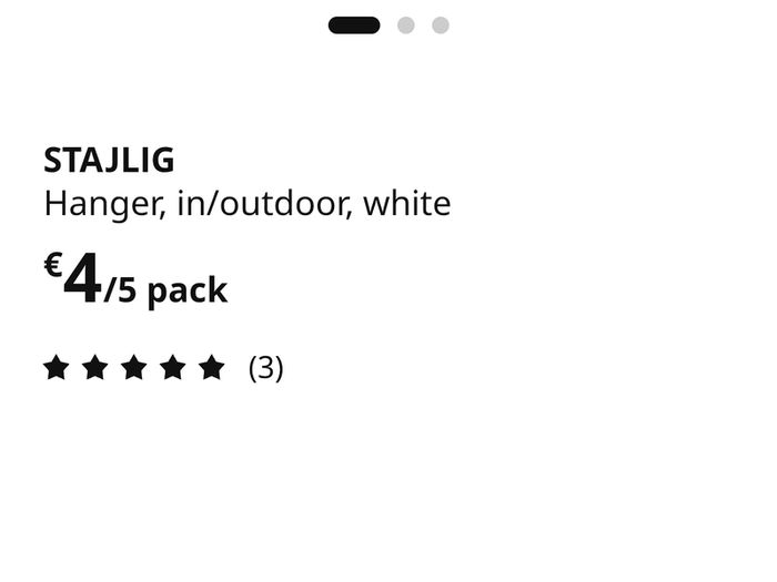 25pcs Ikea Stajlig Hanger