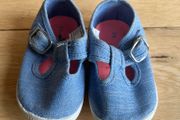 Next baby chambray shoes Sz UK2 EUC