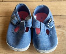Next baby chambray shoes Sz UK2 EUC