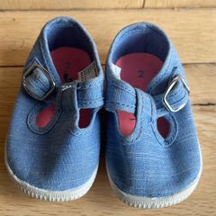Next baby chambray shoes Sz UK2 EUC