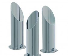 Satin Silver Uplighter Floor Lamp
