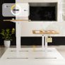 Height Adjustable Electric Standing Desk Frame,Two-Stage,Lifts 73-118cm, Memory Smart Panel & Hooks Image 3