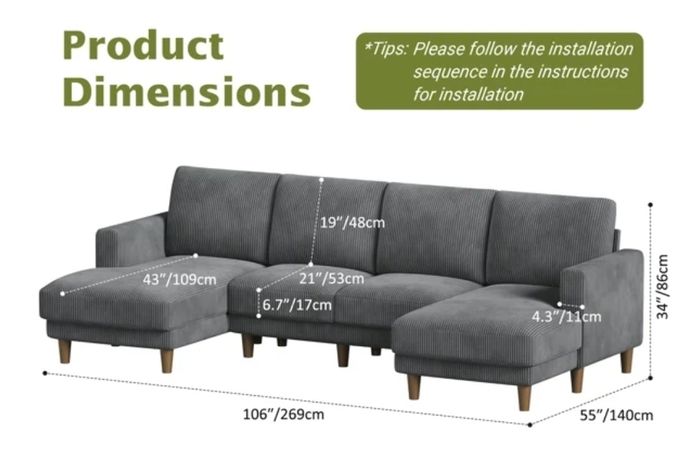 Sofa With Chaise