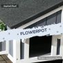 Wooden Cat House 2-Floor Outdoor Kitten Shelter with Window Grey Image 5
