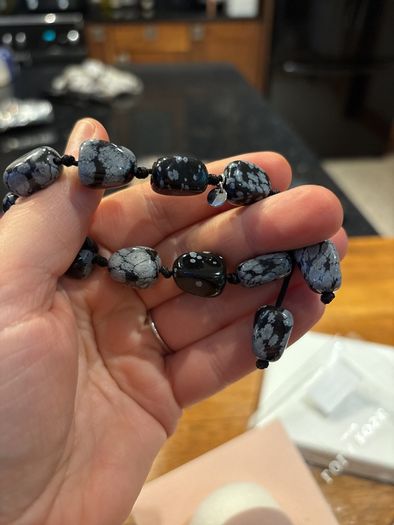 Lola Rose Snowflake Obsidian Bracelet