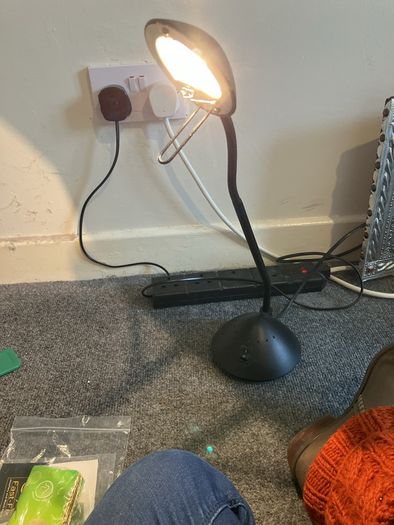Adjustable head Table lamp