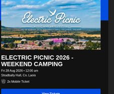 Ep 2026 Tickets And Glamping For Sale