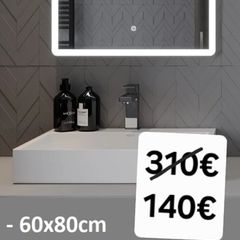 LED Bathroom Mirror Antifog Demister Defogger