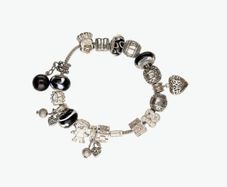 Rhona Sutton sterling silver charm bracelet