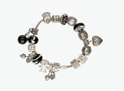 Rhona Sutton sterling silver charm bracelet