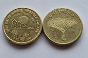 Gibraltar 1 Pound 2 Coins 2018 New Calpe House, 2014 Dragon Tree