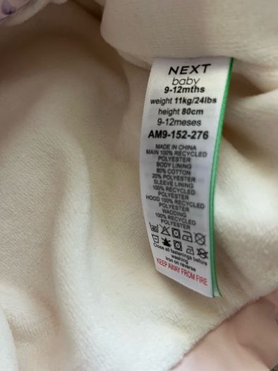 Girls jacket 9/12 mths like new