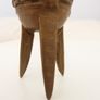 Chinese bronze ritual tripod jue wine vessel Image 7