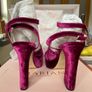 Marian raspberry crushed velvet platforms size 38 Image 5