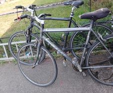 two mountain bikes