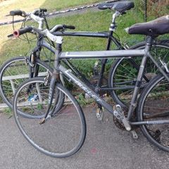 two mountain bikes