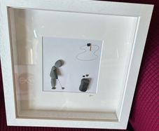 Original Pebble Art Golf Display/ Prize