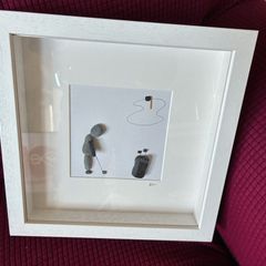 Original Pebble Art Golf Display/ Prize