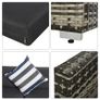5 Pieces Rattan Sofa Set Wicker Sectional Furniture Cushion Grey Garden (FREE SHIPPING) Image 3
