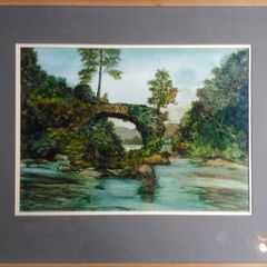 Geoff Rhind original mixed media on paper