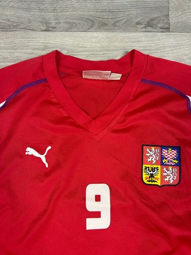Genuine Vintage 2004 Puma Czechia Jan Koller Home Jersey Shirt Mens Large
