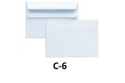 Envelopes C6 SK white (50pcs) self-adhesive