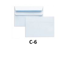 Envelopes C6 SK white (50pcs) self-adhesive