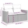 7 Piece Garden Sofa Set with Cushions Black Poly Rattan Acacia Image 4